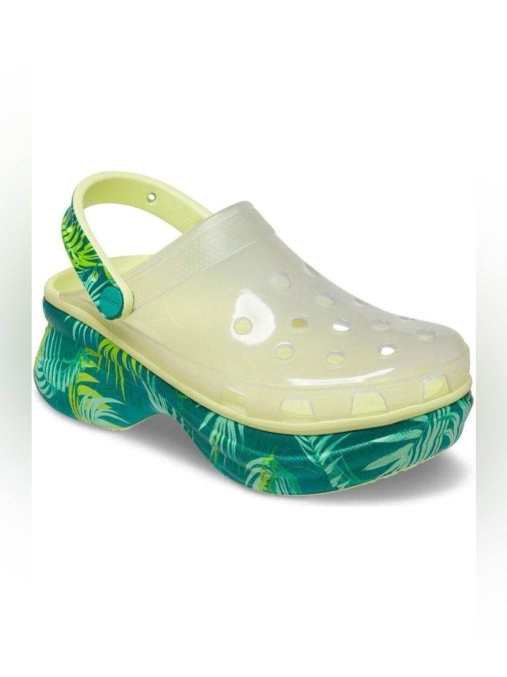 Crocs Classic Bae Clog Tropical Green | Women’s 10 Platform brand new with box - Picture 5 of 12